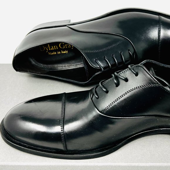 Bloomingdale\'s Exclusive Dylan Gray Fortuno Black Cap Toe Oxford Men\'s Shoes main image 4